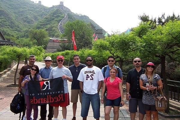 Group picture on the Great Wall of China